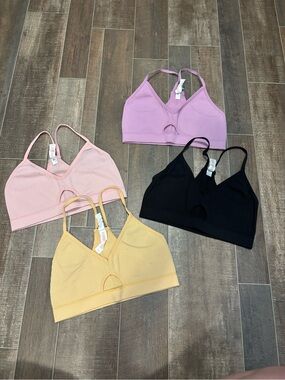 Colsie ribbed bralettes